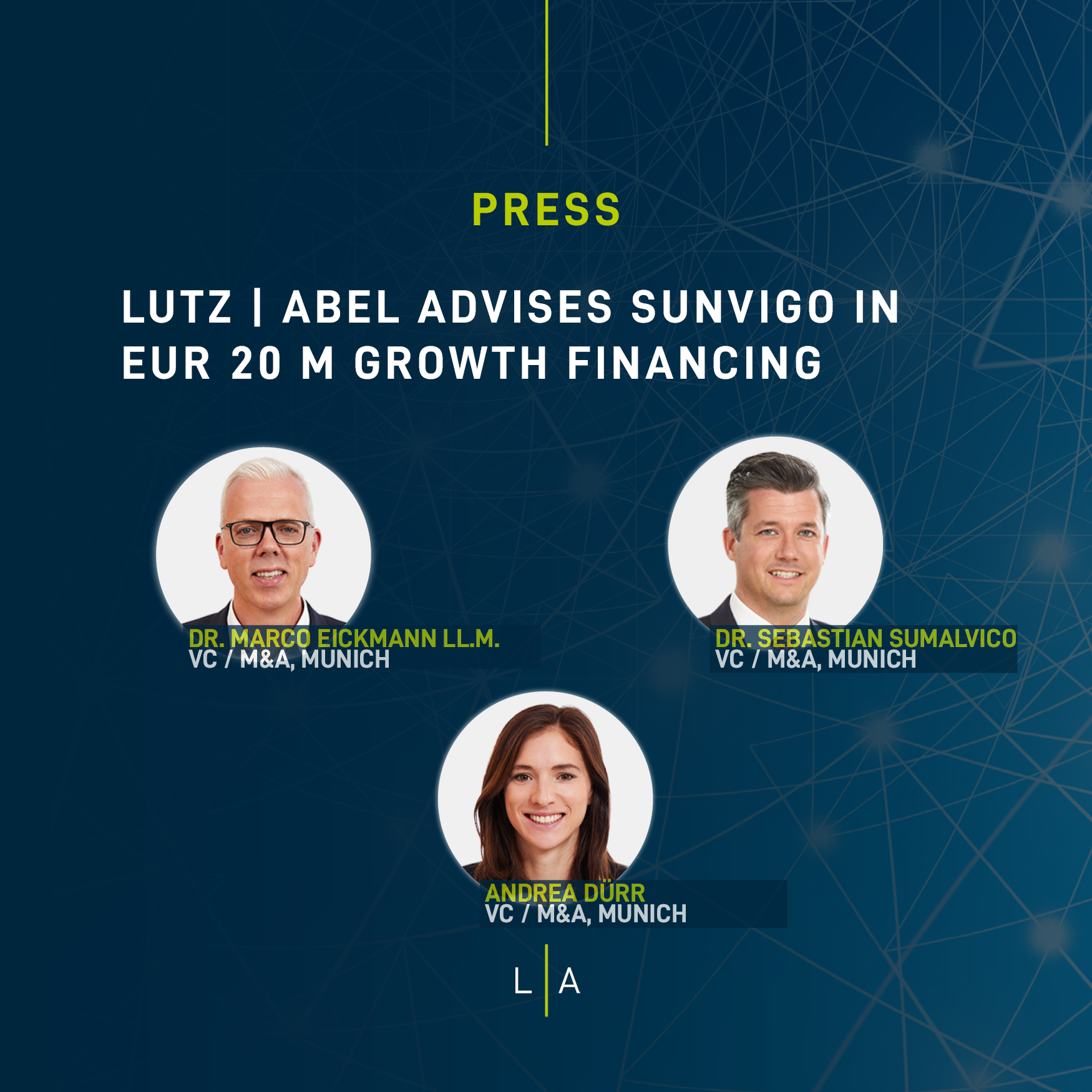 LUTZ | ABEL advises sunvigo in EUR 20 M growth financing